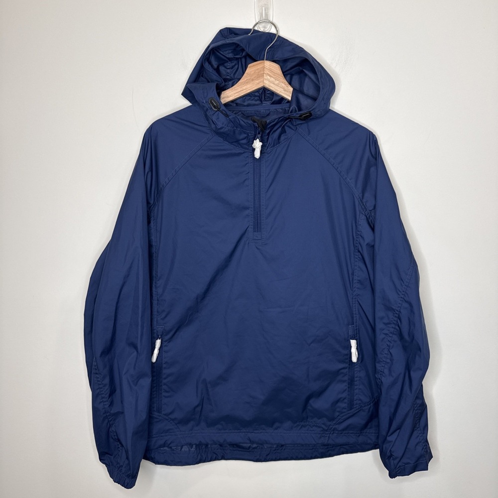 NEW LL Bean Anorak Pullover Rain Jacket Coat Hood Packable Windbreaker Womens 1X